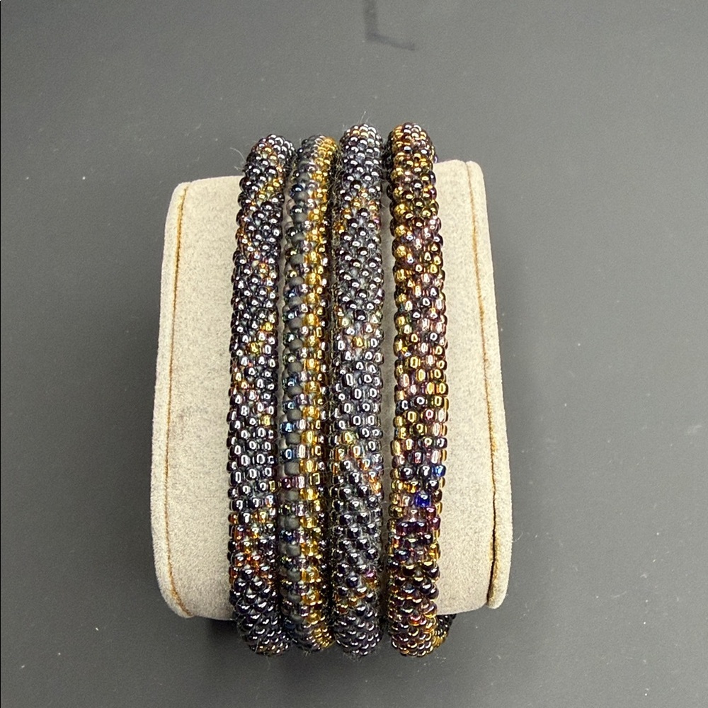 Sashka Co. Set of 4 Elegant Beaded Bracelet Set